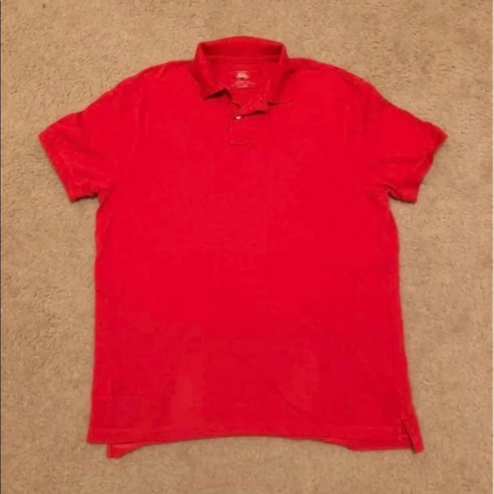 J.Crew mens orange polo shirt
